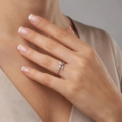 0.20 CT Multi Shape Lab Diamond Cluster Ring