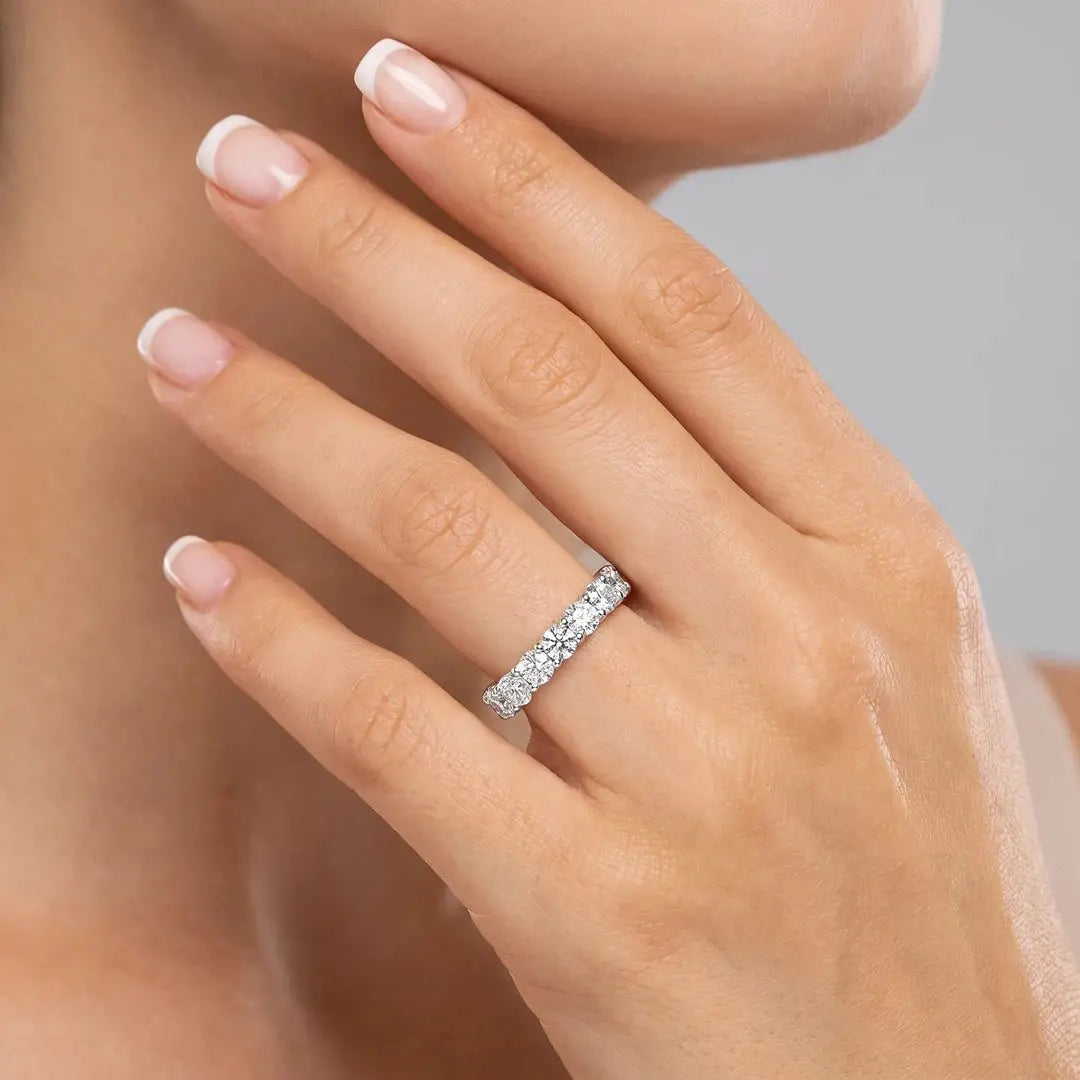 4.20 CT Round Full Eternity Diamond Ring