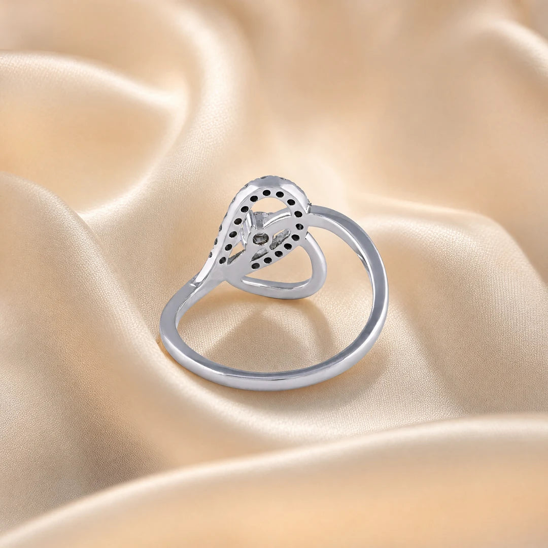 0.20 CT Round Infinity Loop Twist Diamond Ring