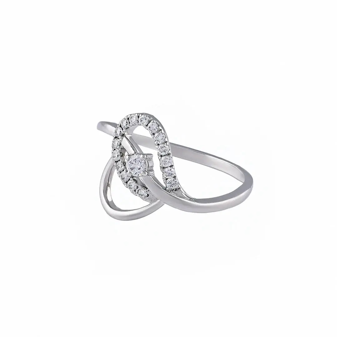 0.20 CT Elegant Lab Diamond Ring with Round Diamonds (Ready for Delivery)