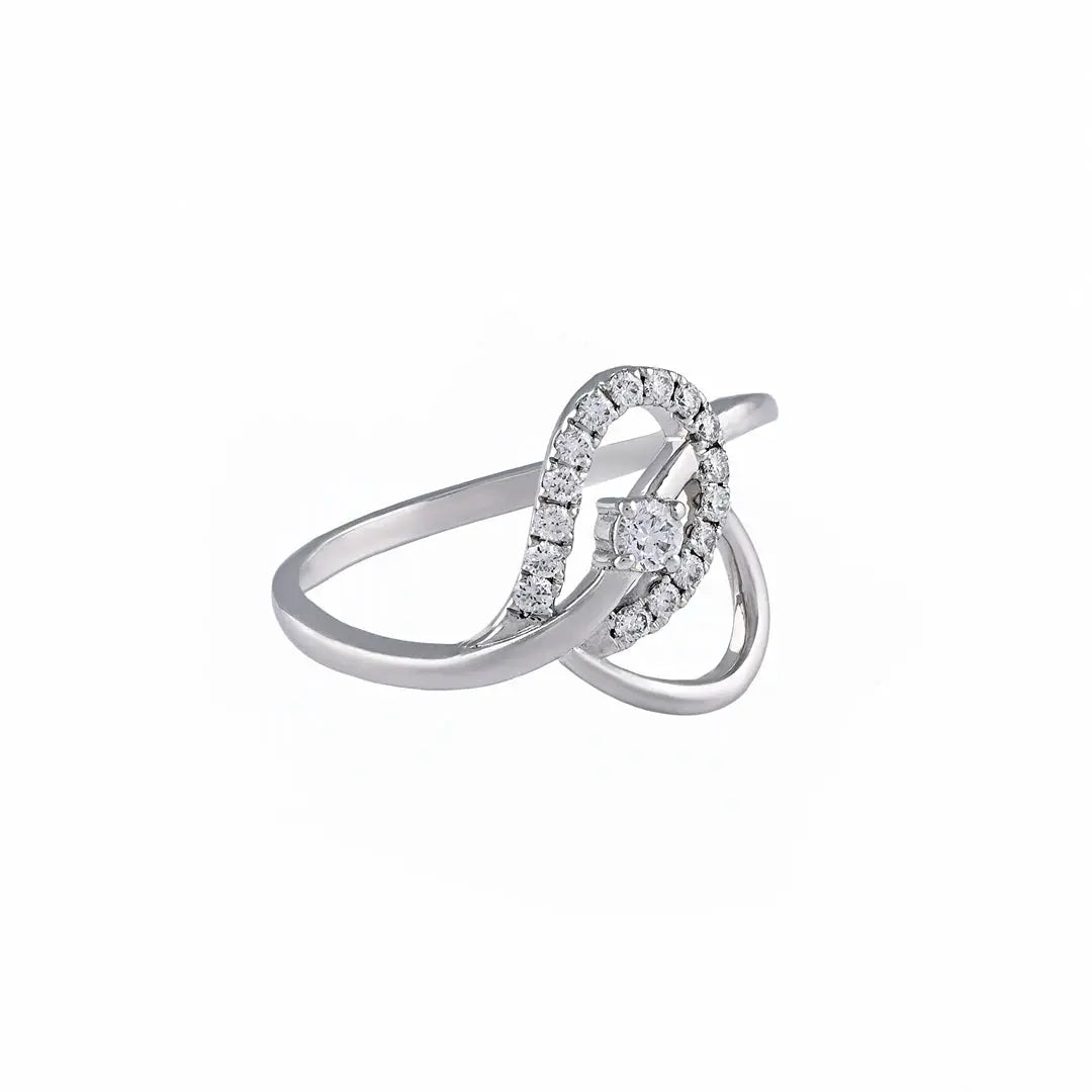 0.20 CT Elegant Lab Diamond Ring with Round Diamonds (Ready for Delivery)
