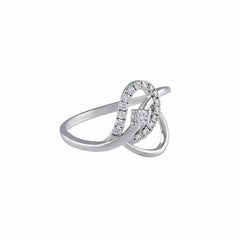 0.20 CT Elegant Lab Diamond Ring with Round Diamonds (Ready for Delivery)