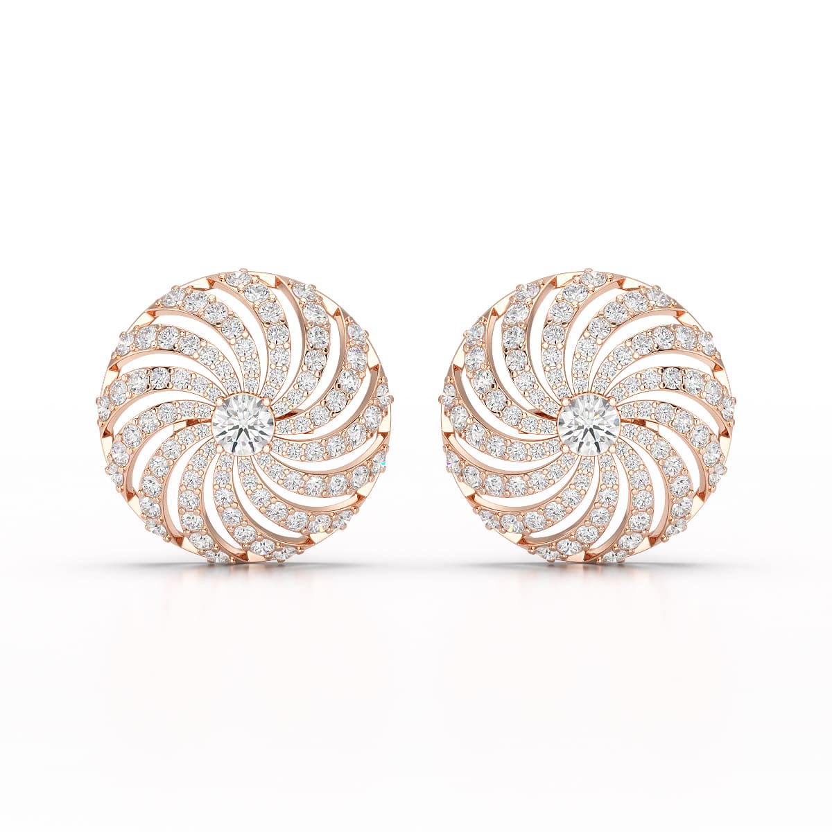 2.33 CT Round Cut Lab Diamond Earring and Pendant Set