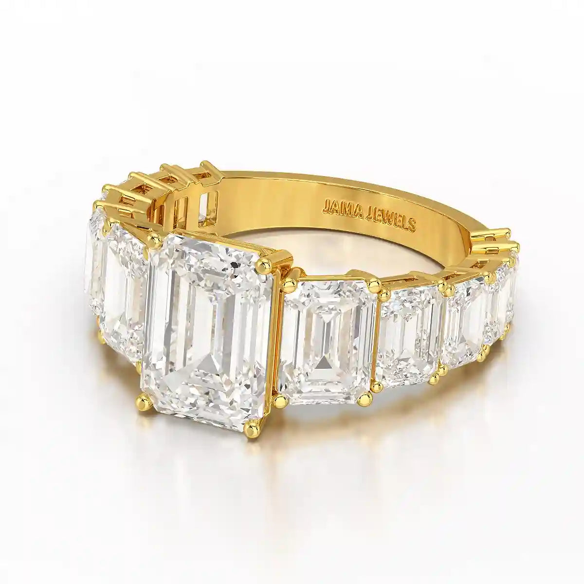 7.8 CT Emerald Shape Lab Diamond Ring