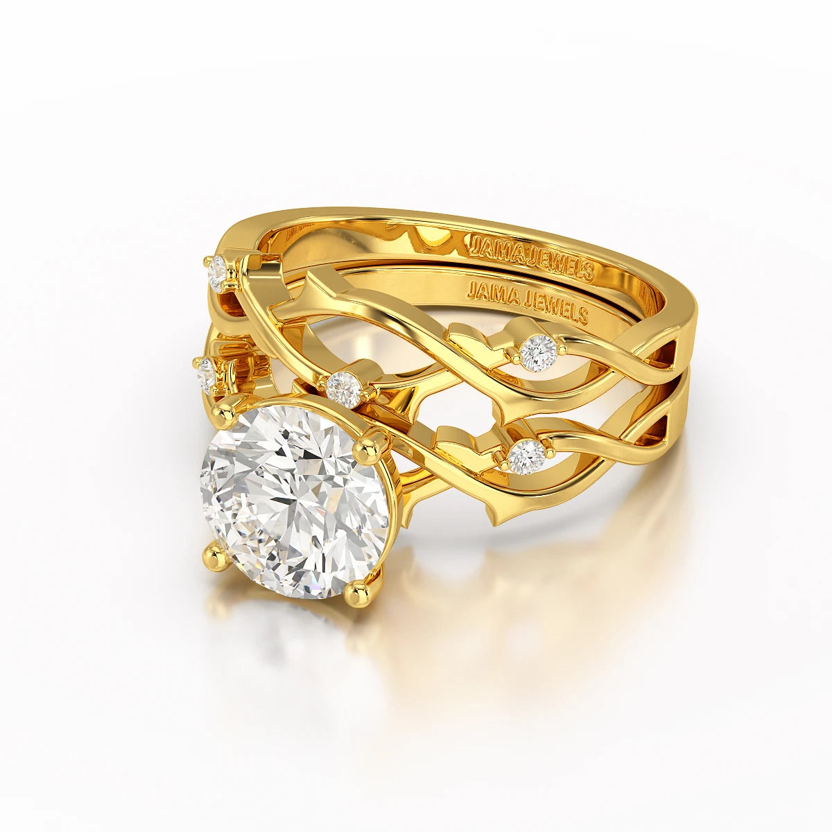 1.08 CT Round Shape Lab Diamond Ring