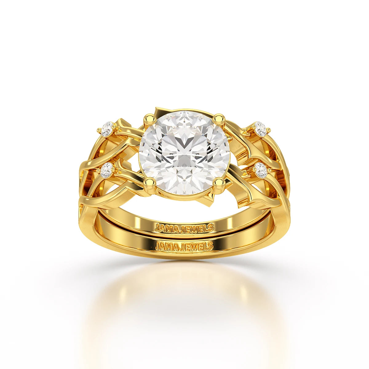 1.08 CT Round Shape Lab Diamond Ring