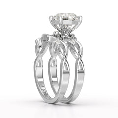 1.08 CT Round Shape Lab Diamond Ring