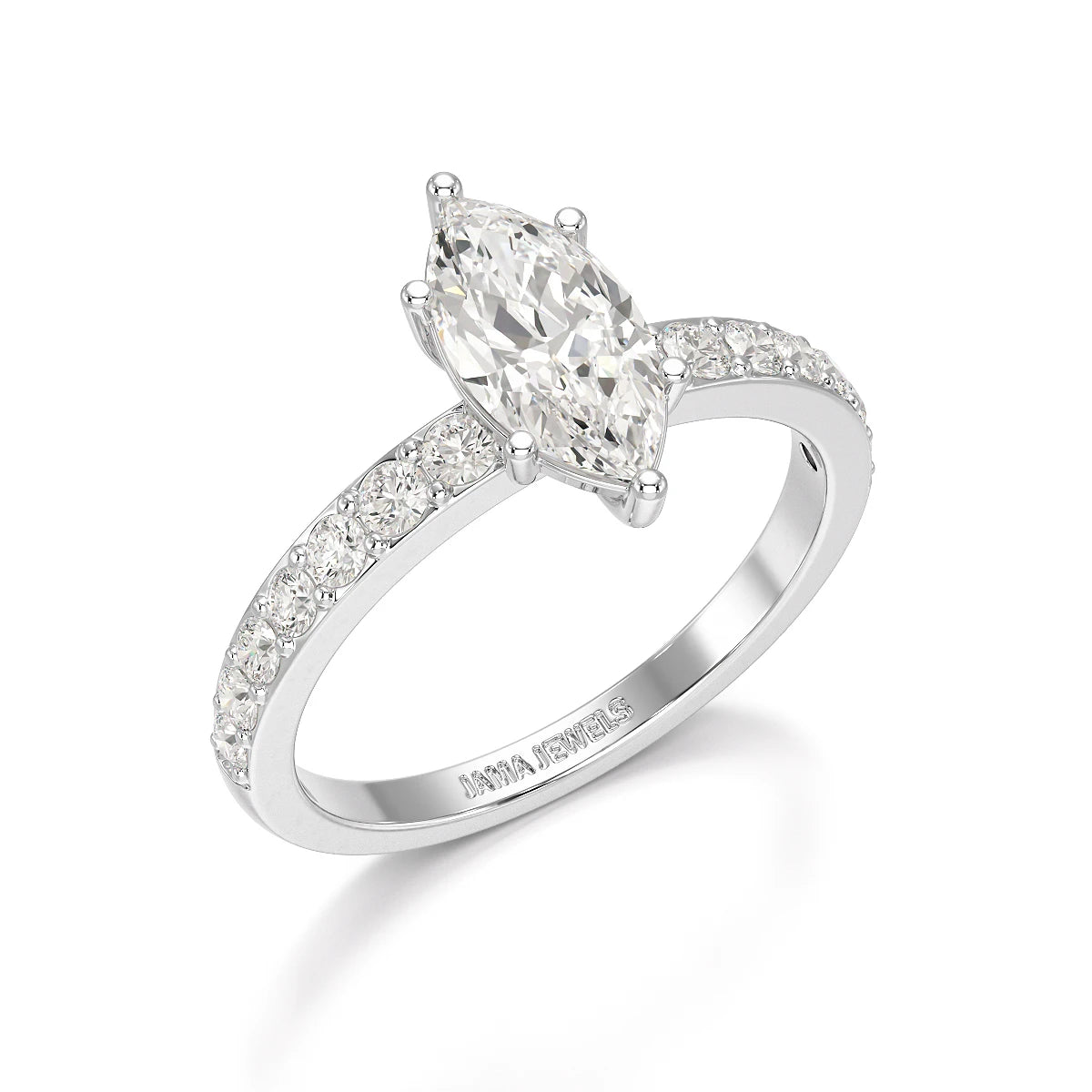 1.48 CT Marquise Shape Lab Diamond Ring