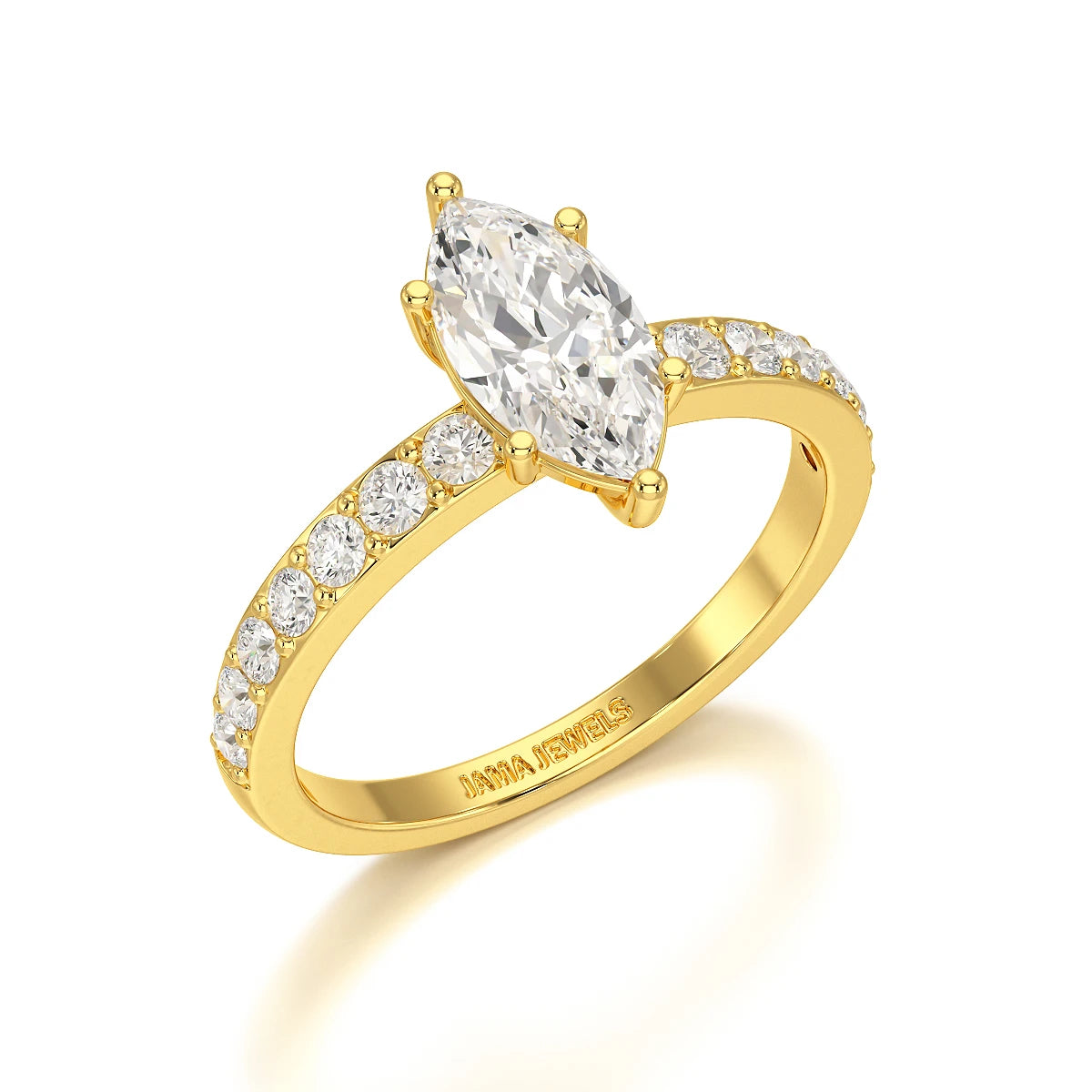 1.48 CT Marquise Shape Lab Diamond Ring