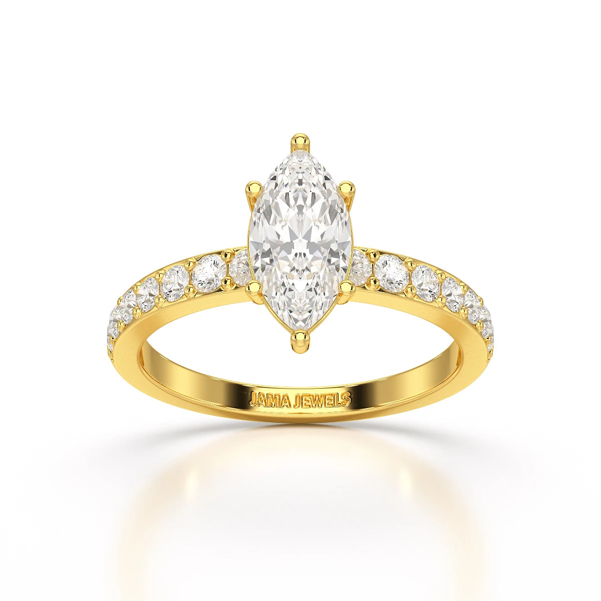 1.48 CT Marquise Shape Lab Diamond Ring