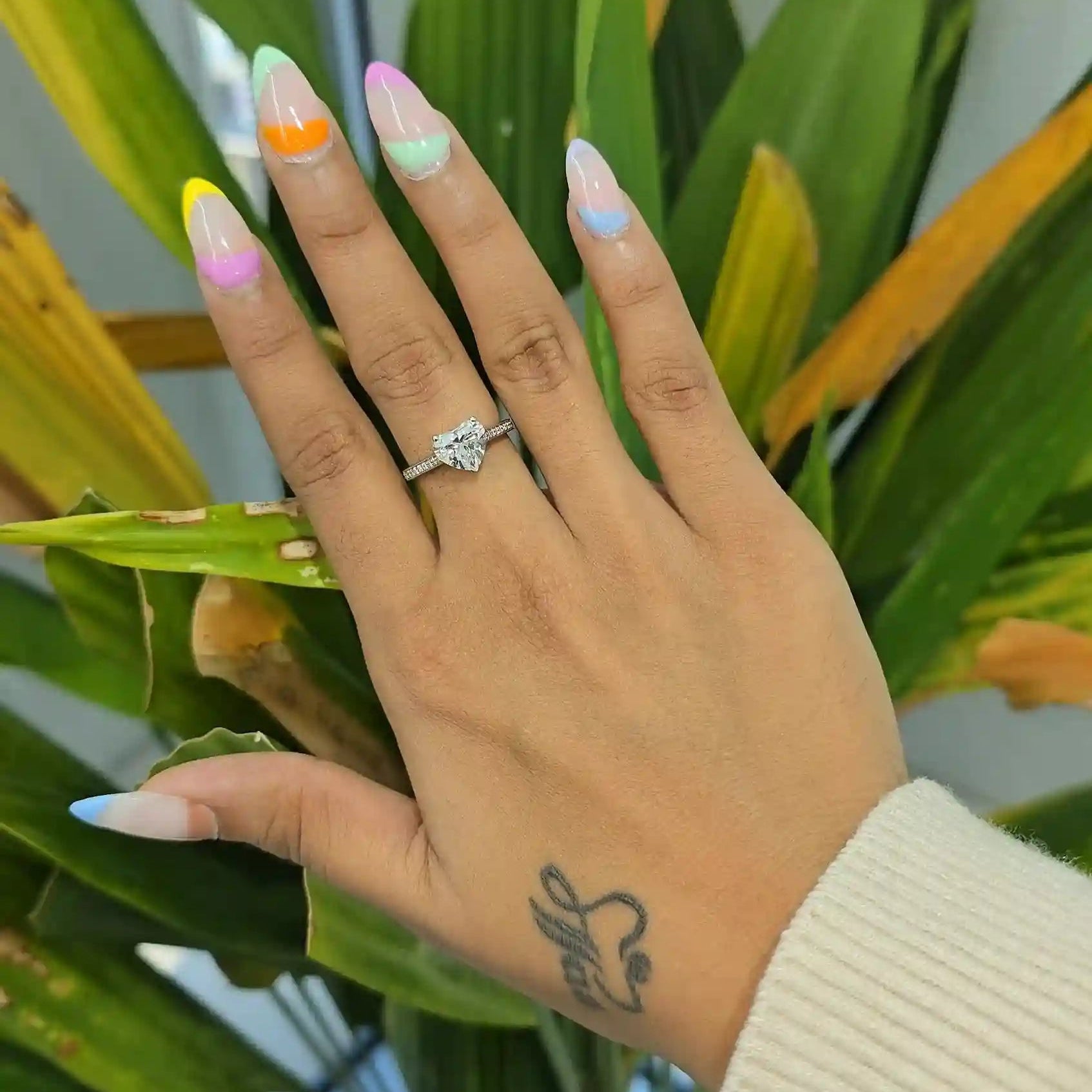 2.10 CT Heart Cut Lab Diamond Ring (Ready for Delivery)