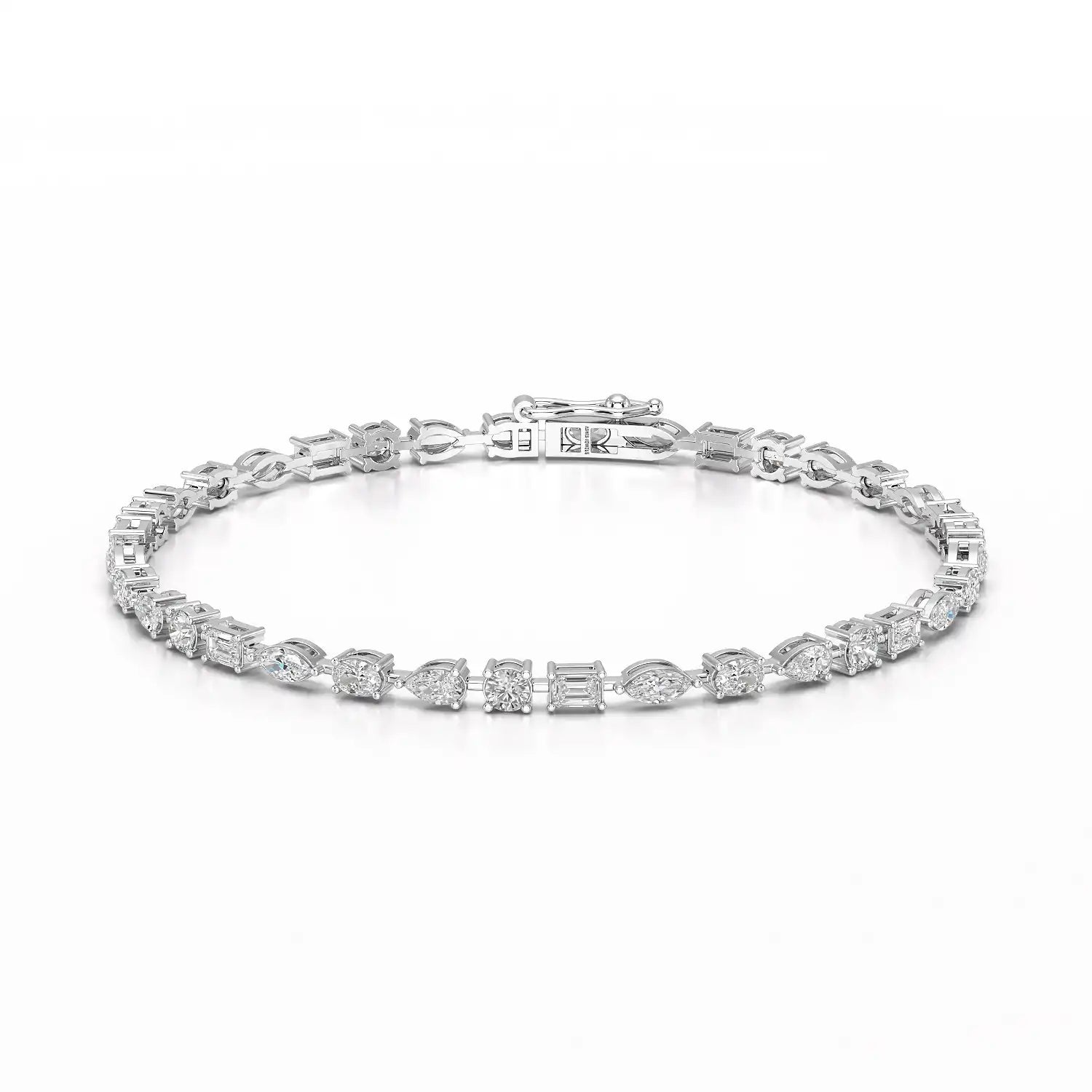 6.38 CT Multi Shape Lab Grown Diamond Bracelet