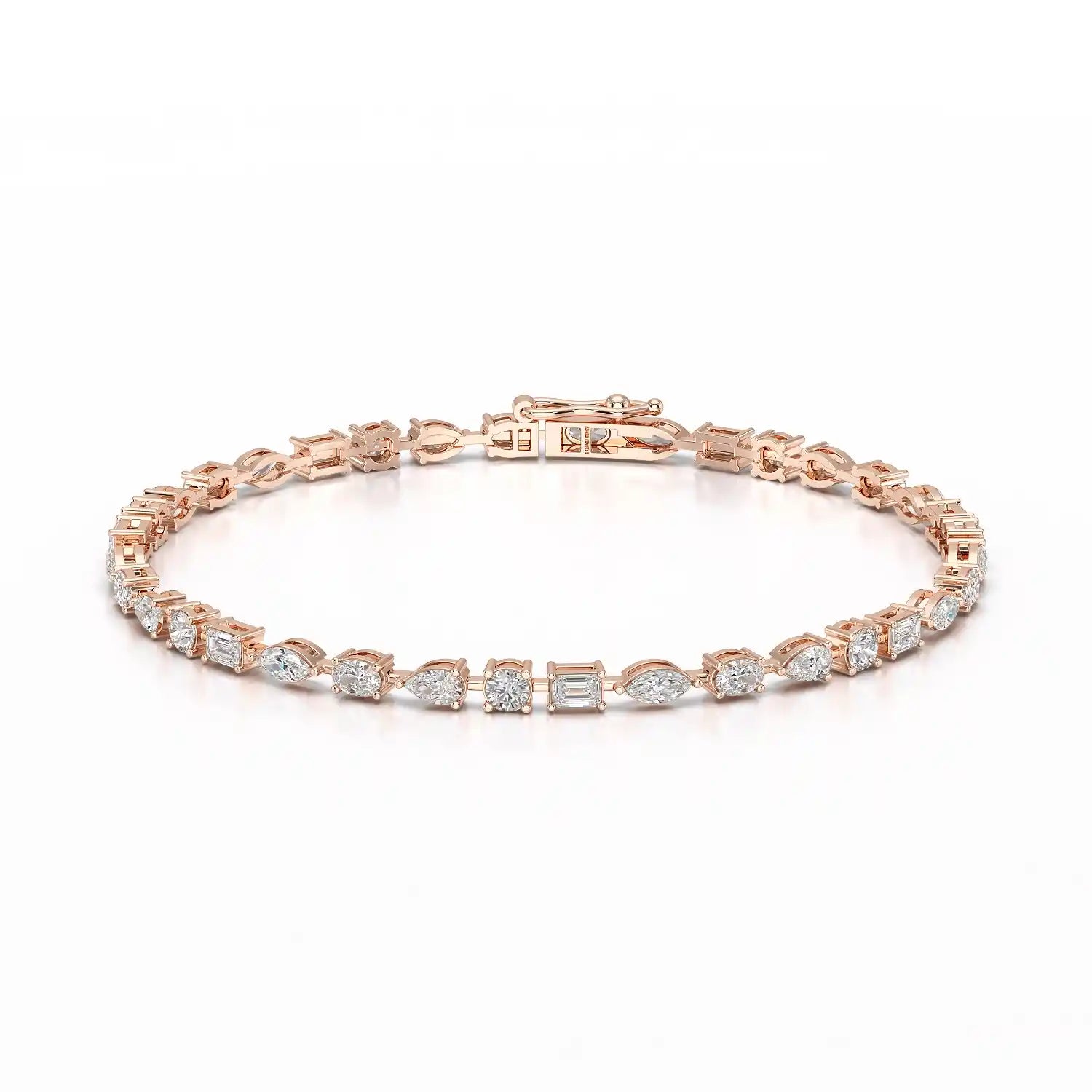6.38 CT Multi Shape Lab Grown Diamond Bracelet