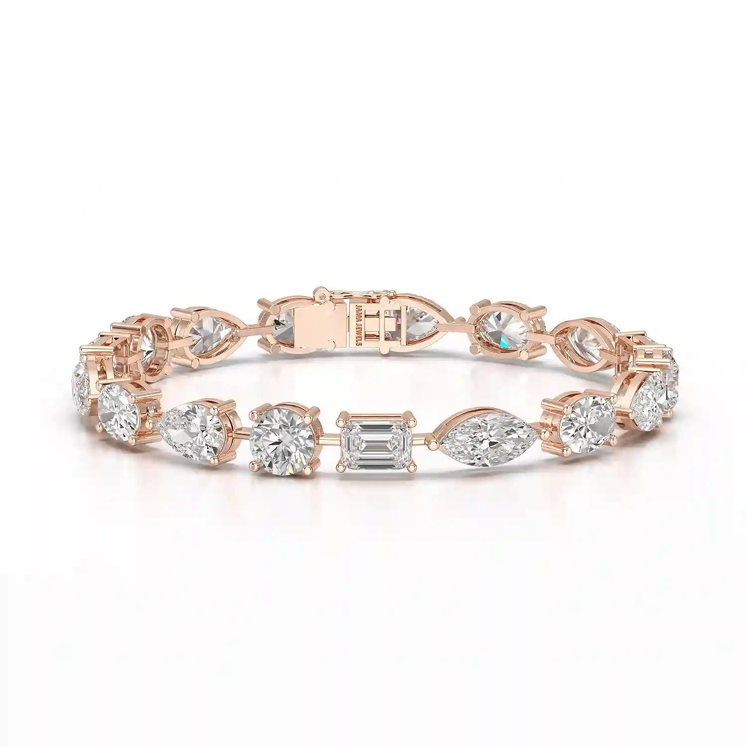 17.66 CT Multiple Shape Lab Diamond Bracelet