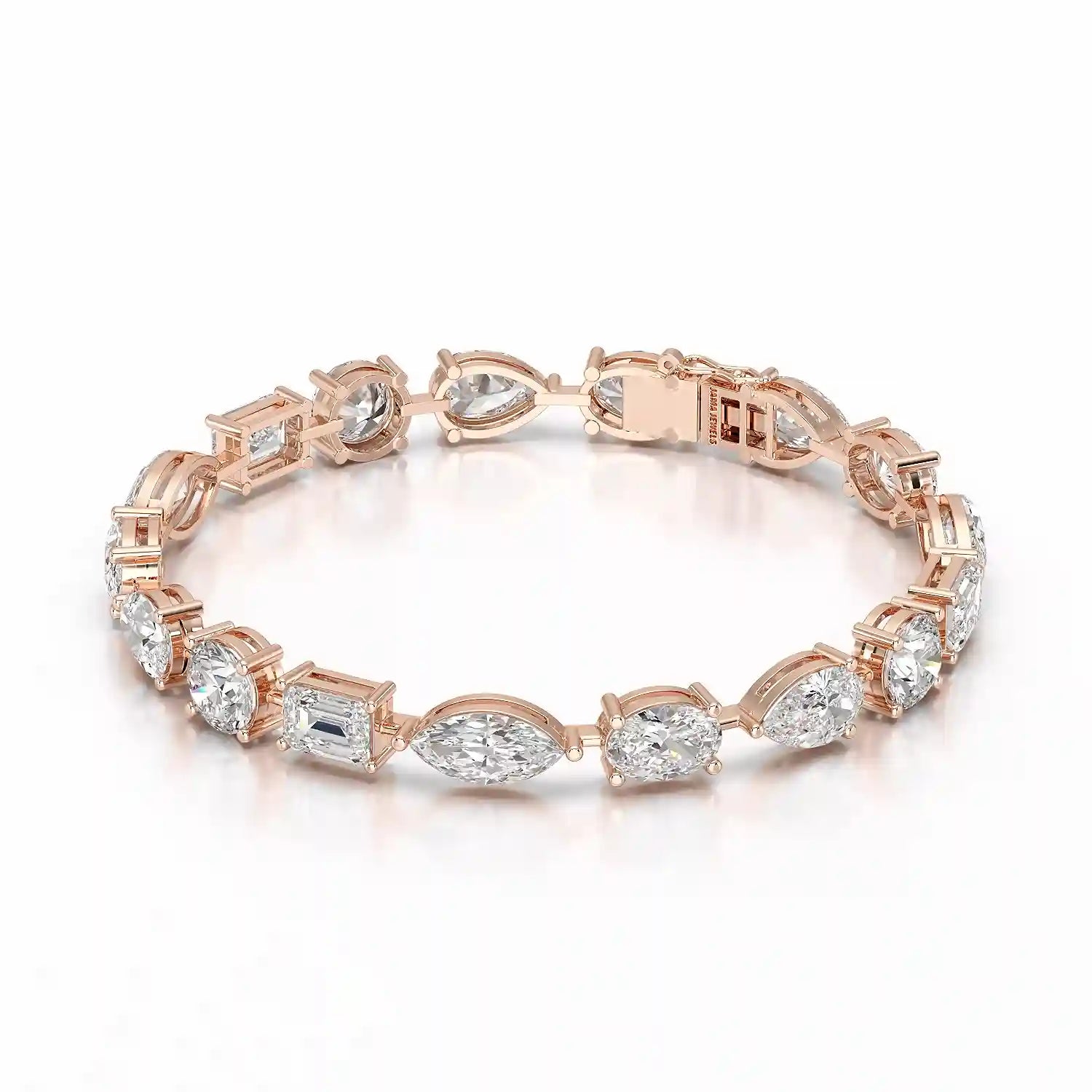 17.66 CT Multiple Shape Lab Diamond Bracelet