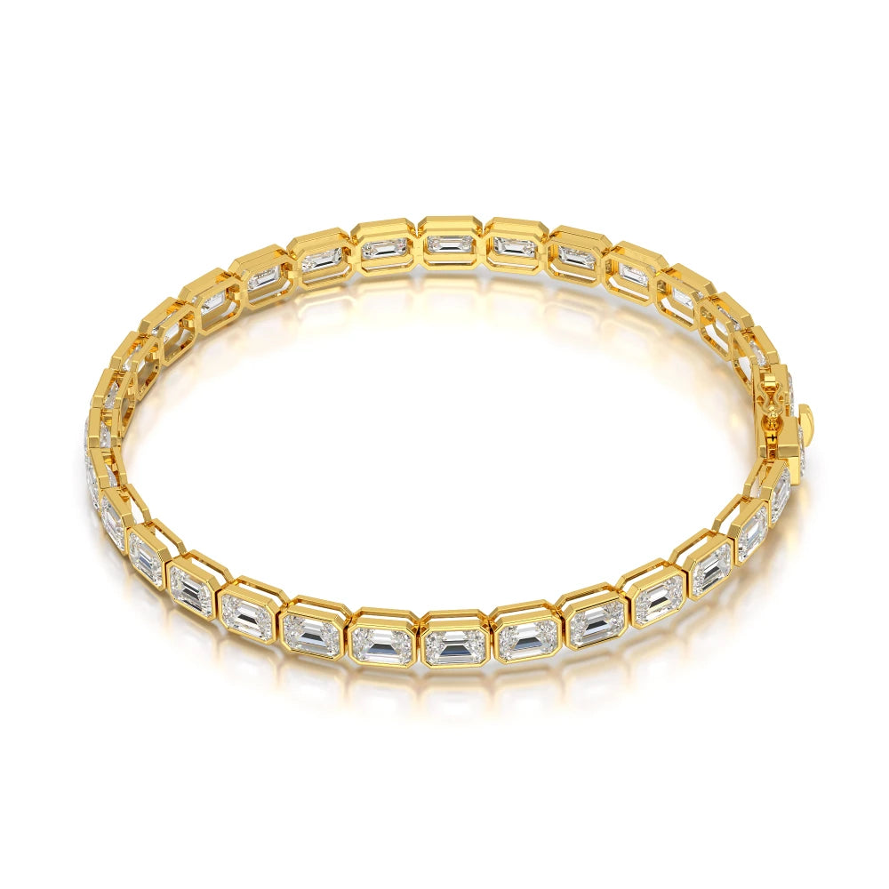 12 CT Emerald Cut Diamond Tennis Bracelet Jama Jewels