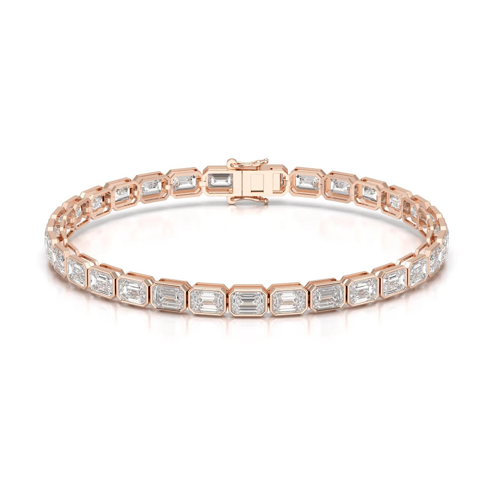 12 CT Emerald Cut Diamond Tennis Bracelet Jama Jewels