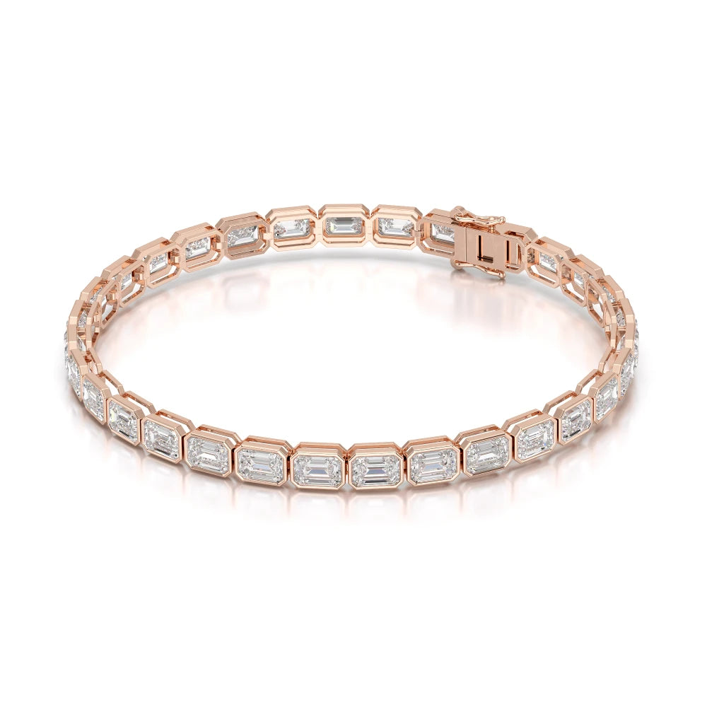 12 CT Emerald Cut Diamond Tennis Bracelet Jama Jewels
