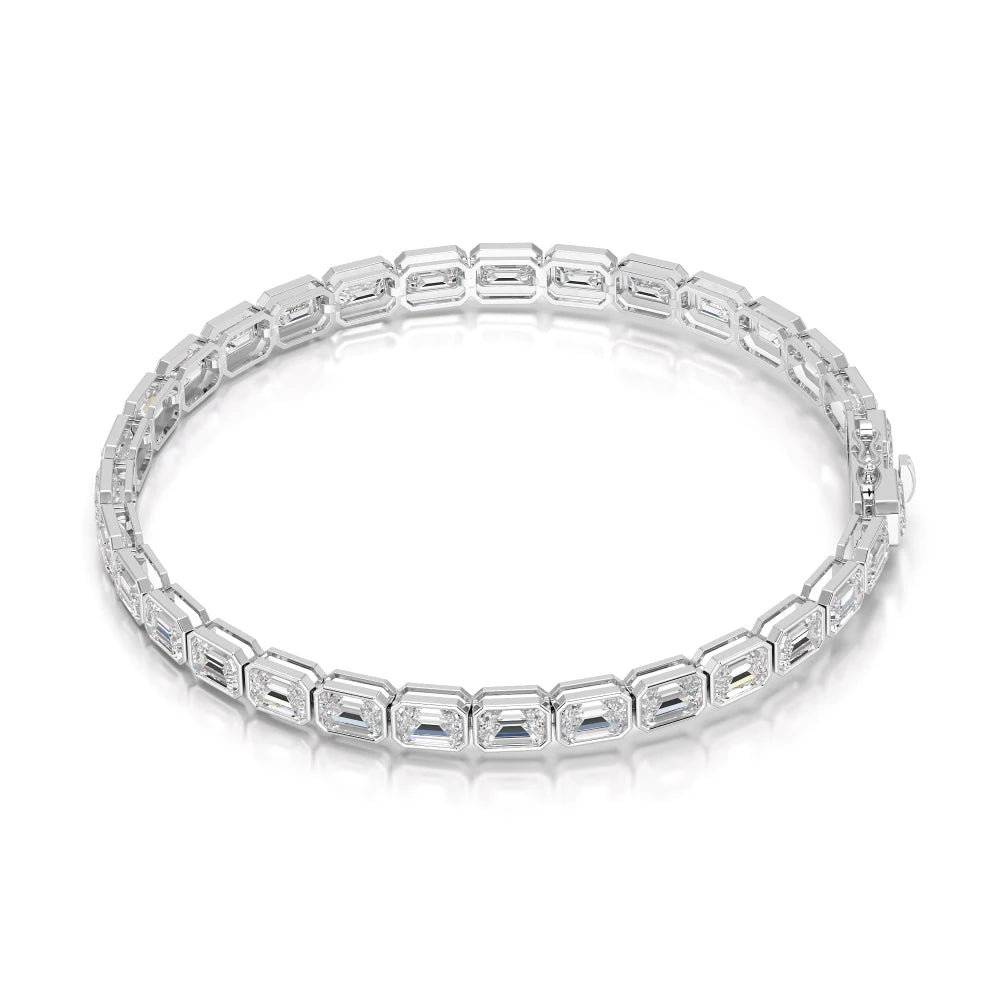 12 CT Emerald Cut Diamond Tennis Bracelet Jama Jewels