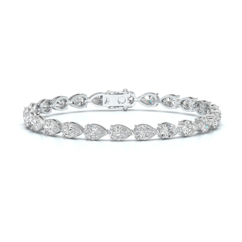 11.50 CT Pear Cut Diamond Tennis Bracelet Jama Jewels