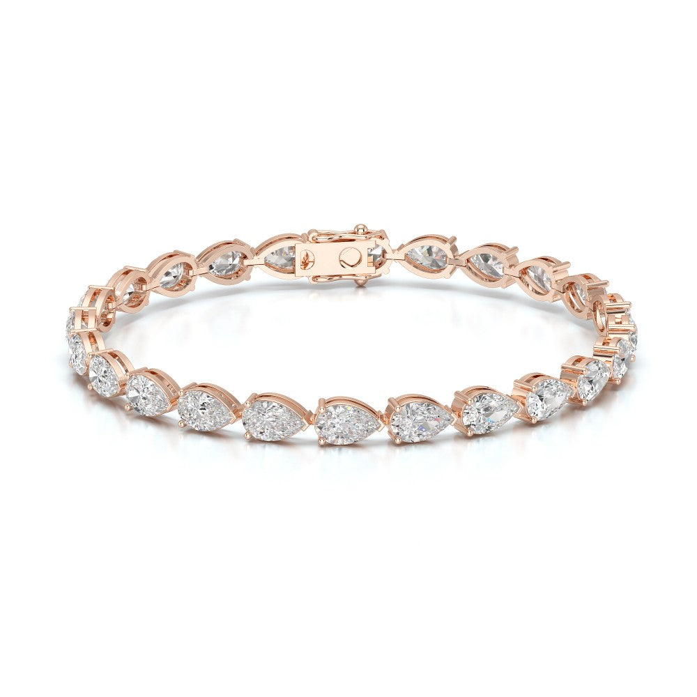11.50 CT Pear Cut Diamond Tennis Bracelet Jama Jewels