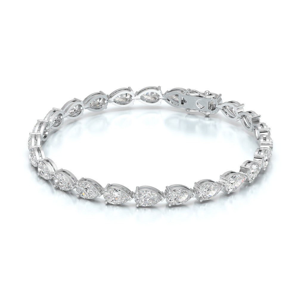 11.50 CT Pear Cut Diamond Tennis Bracelet Jama Jewels