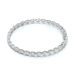 7.25 CT Pear Cut Diamond Tennis Bracelet Jama Jewels