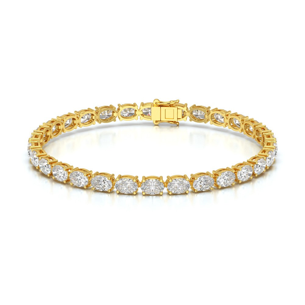 Oval Cut Diamond Tennis Bracelet Jama Jewels
