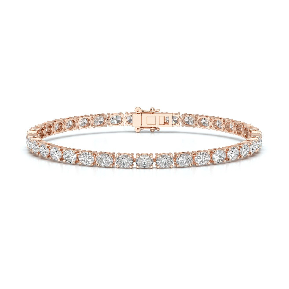7.40 CT Oval Cut Diamond Tennis Bracelet Jama Jewels