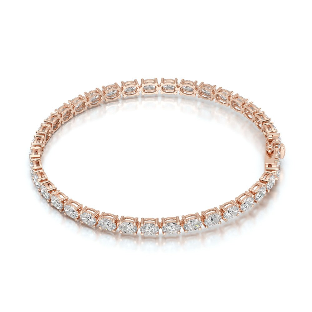 7.40 CT Oval Cut Diamond Tennis Bracelet Jama Jewels