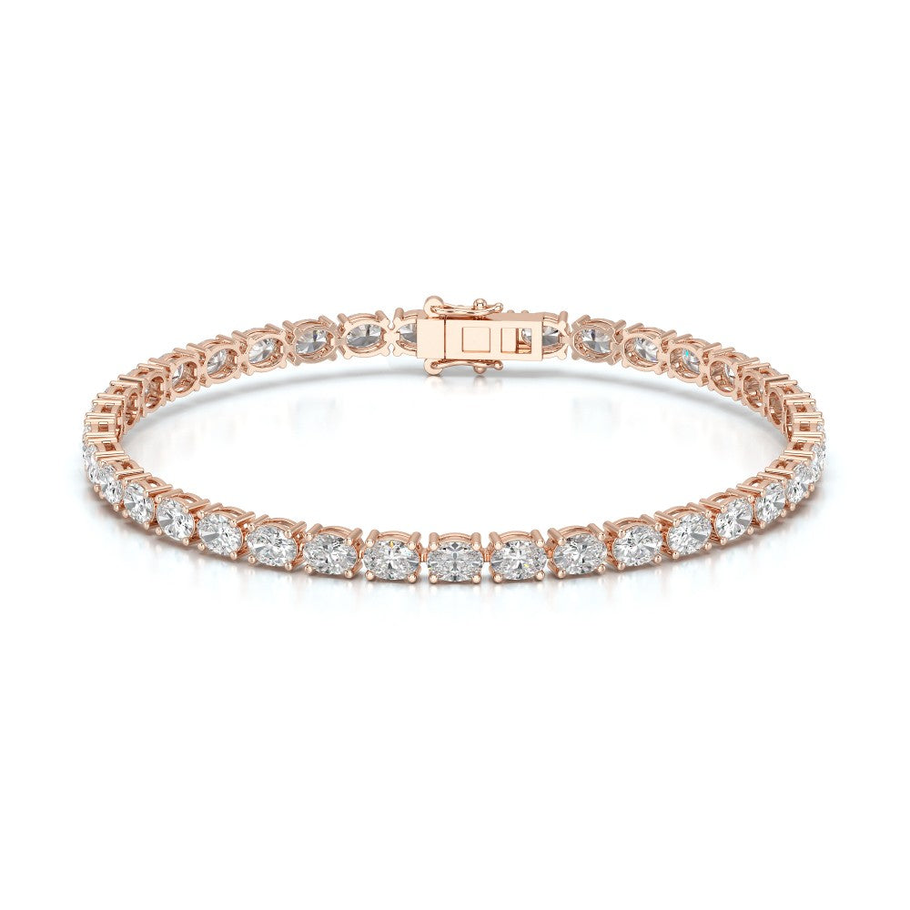 7.40 CT Oval Cut Diamond Tennis Bracelet Jama Jewels