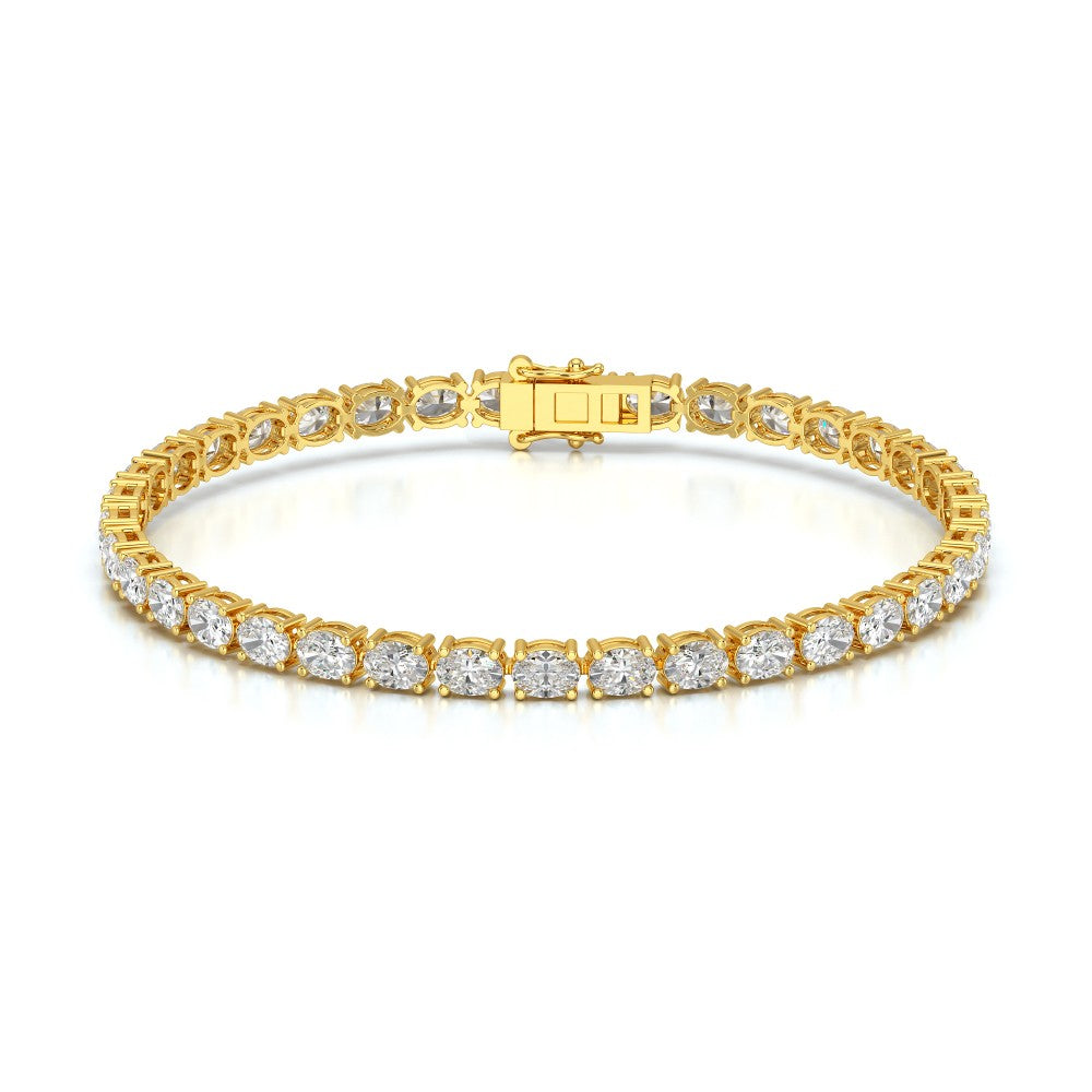 7.40 CT Oval Cut Diamond Tennis Bracelet Jama Jewels