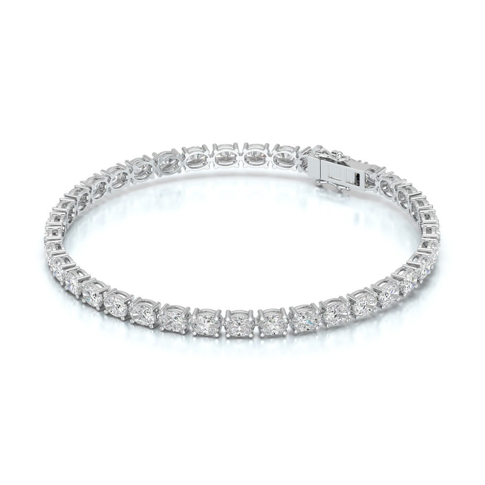7.40 CT Oval Cut Diamond Tennis Bracelet Jama Jewels