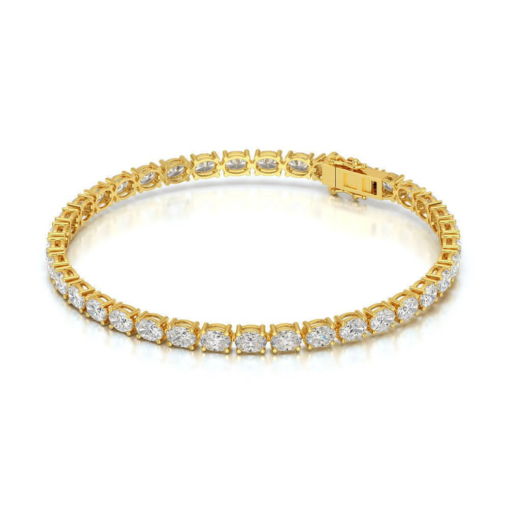 7.40 CT Oval Cut Diamond Tennis Bracelet Jama Jewels