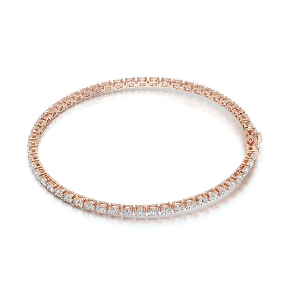 3.85 CT Oval Cut Diamond Tennis Bracelet Jama Jewels