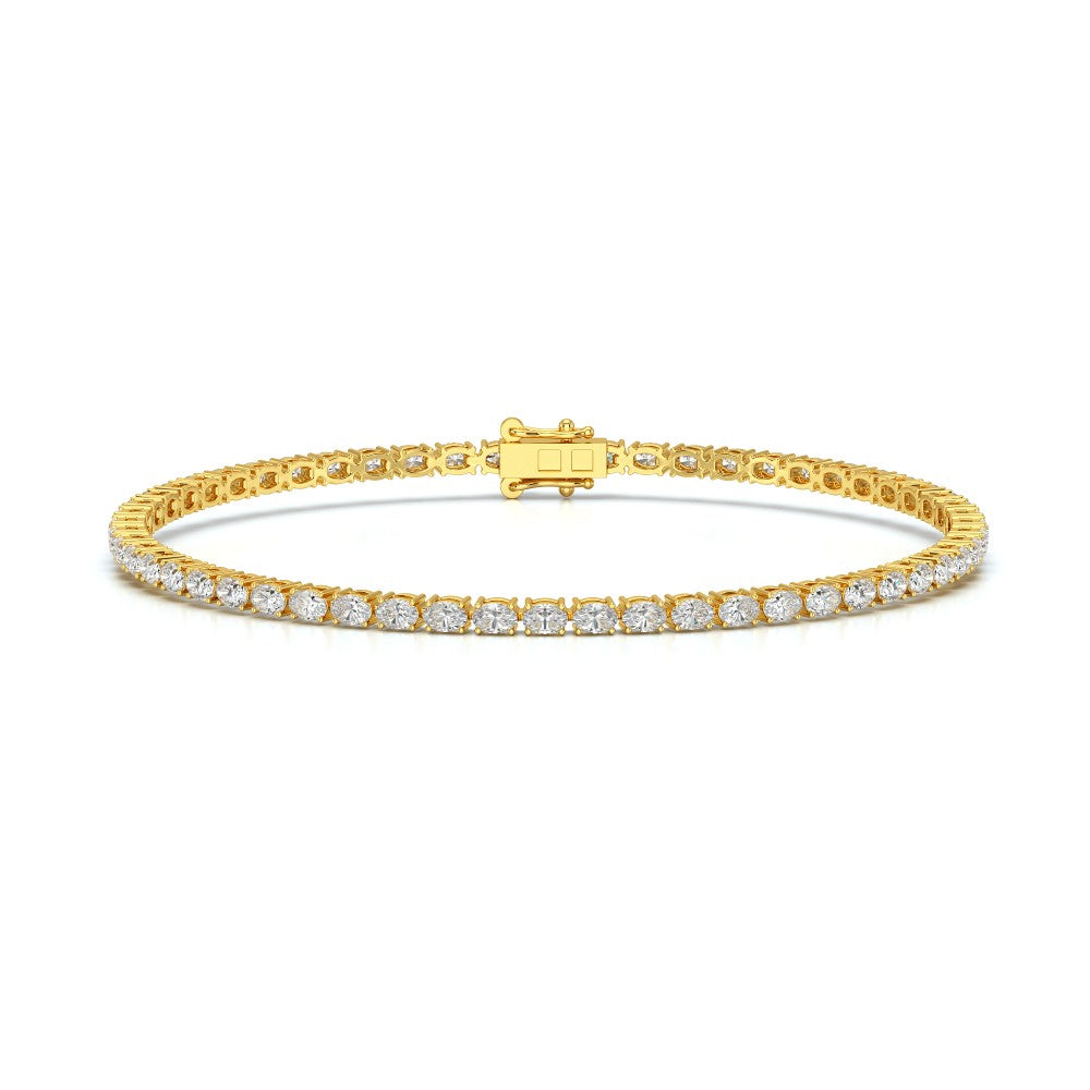 3.85 CT Oval Cut Diamond Tennis Bracelet Jama Jewels