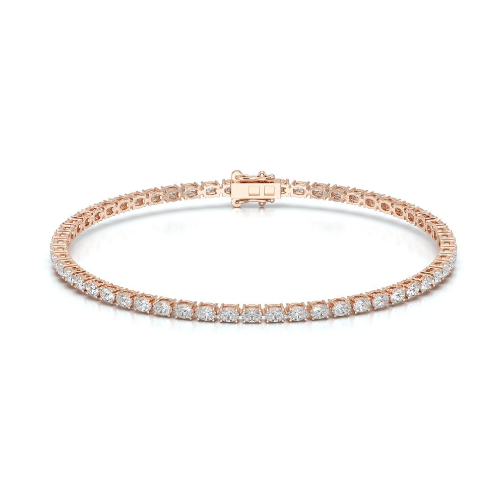 3.85 CT Oval Cut Diamond Tennis Bracelet Jama Jewels