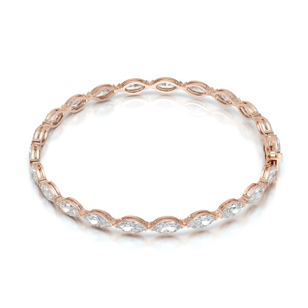 7.35 CT Marquise Cut Diamond Tennis Bracelet Jama Jewels