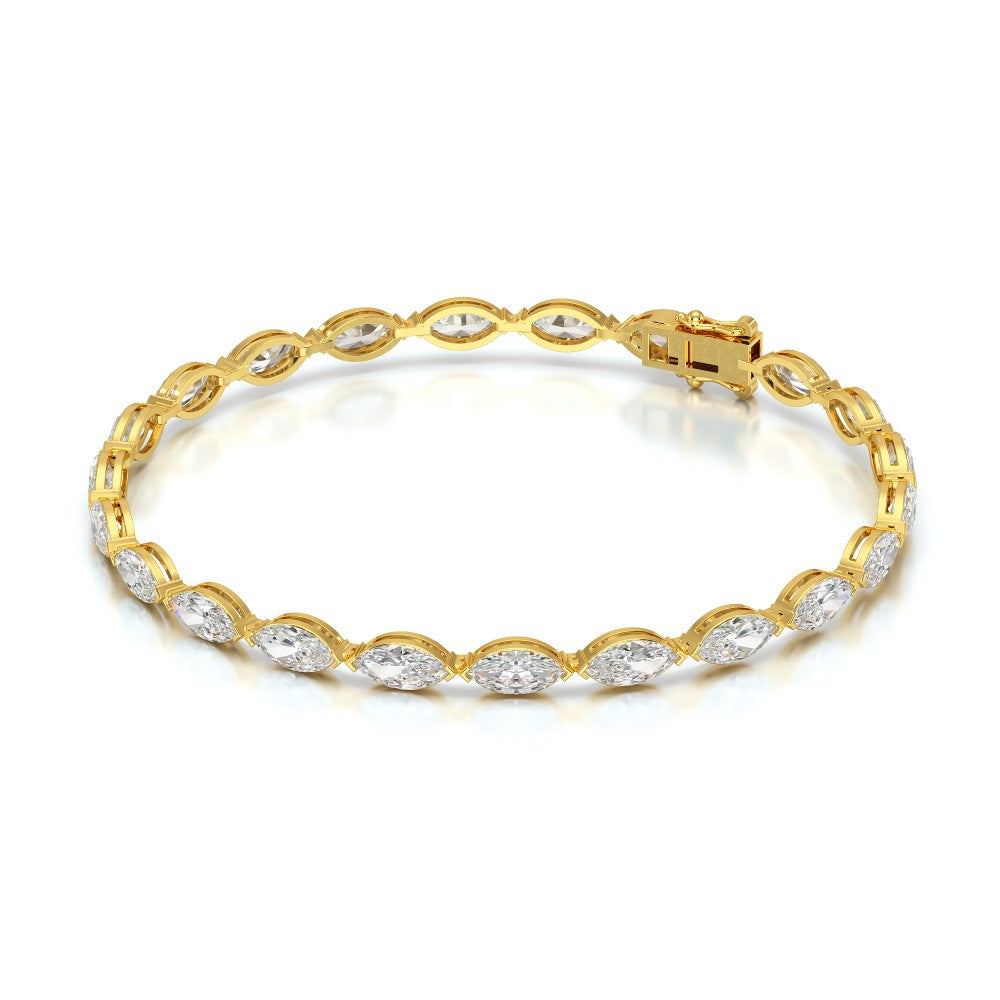 7.35 CT Marquise Cut Diamond Tennis Bracelet Jama Jewels
