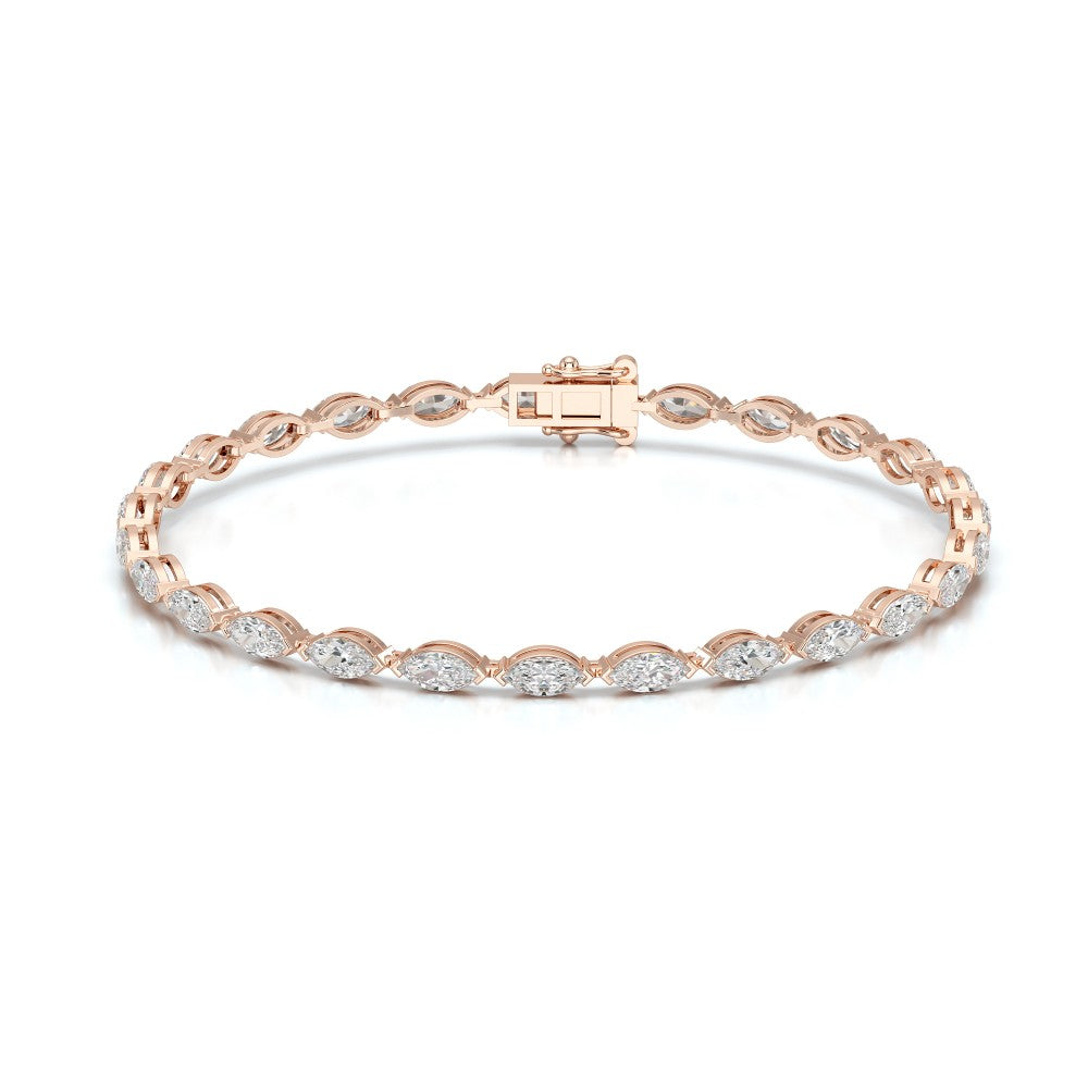 4.25 CT Marquise Cut Diamond Tennis Bracelet Jama Jewels