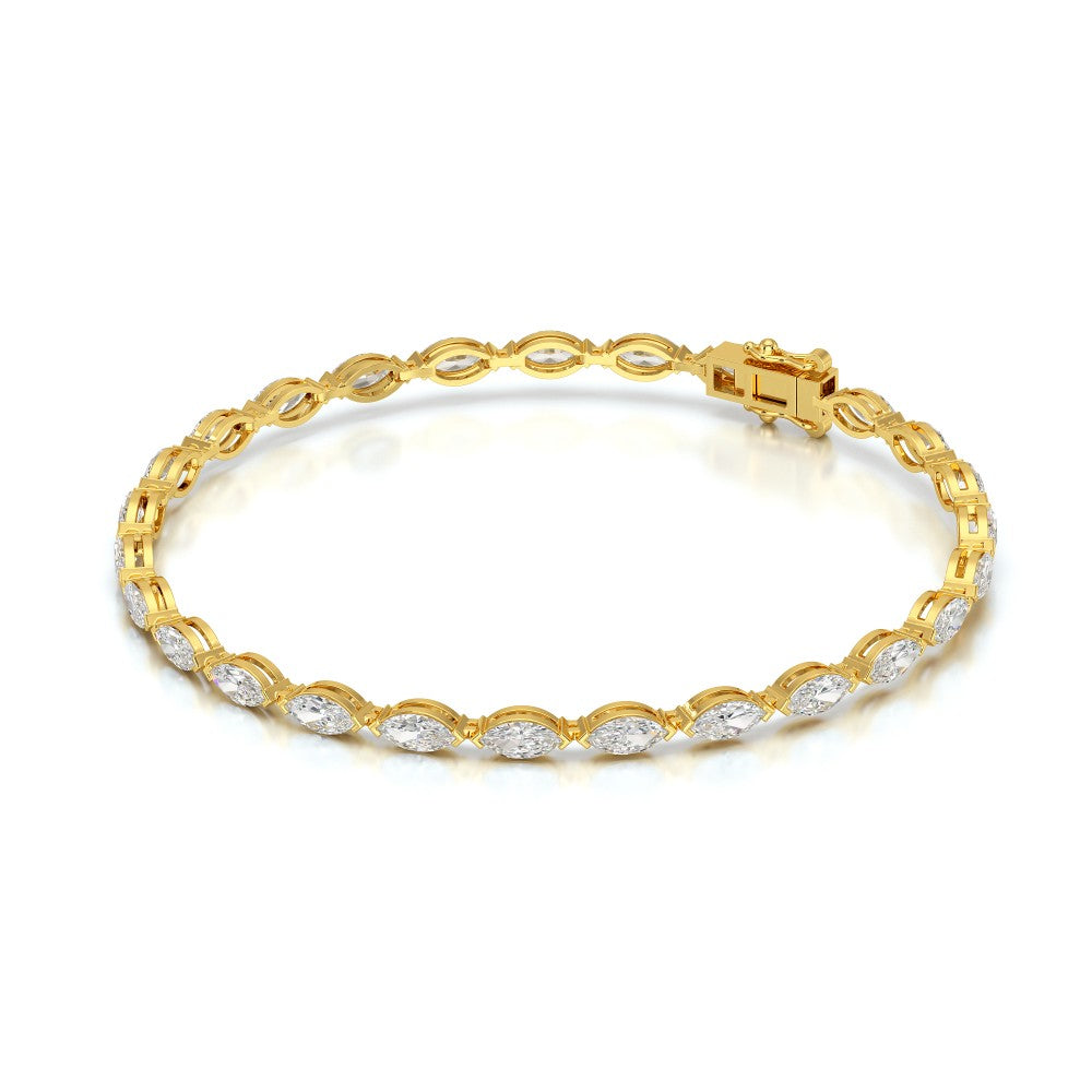 4.25 CT Marquise Cut Diamond Tennis Bracelet Jama Jewels