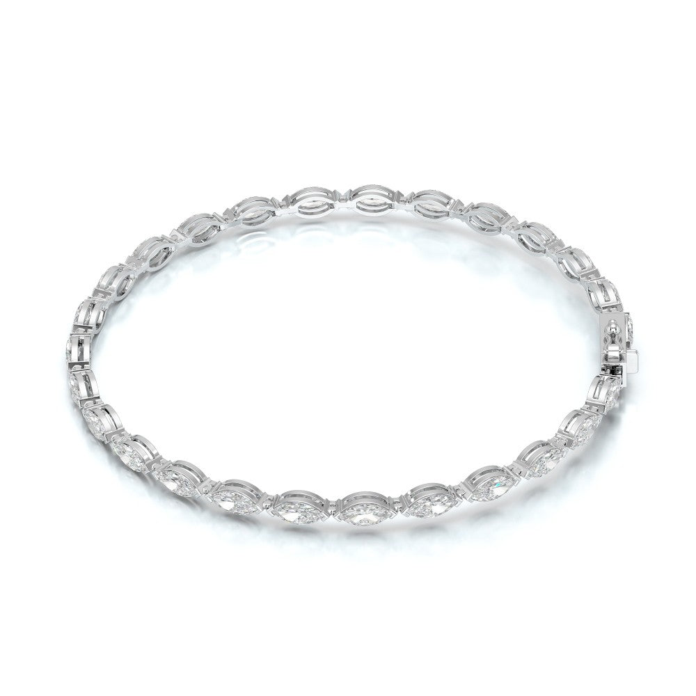 4.25 CT Marquise Cut Diamond Tennis Bracelet Jama Jewels