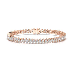 6.80 CT Marquise Cut Diamond Bezel Tennis Bracelet Jama Jewels