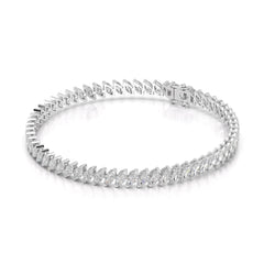 6.80 CT Marquise Cut Diamond Bezel Tennis Bracelet Jama Jewels