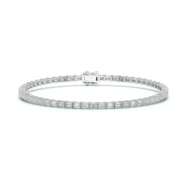 5 CT Emerald Cut East-West Diamond Tennis Bracelet