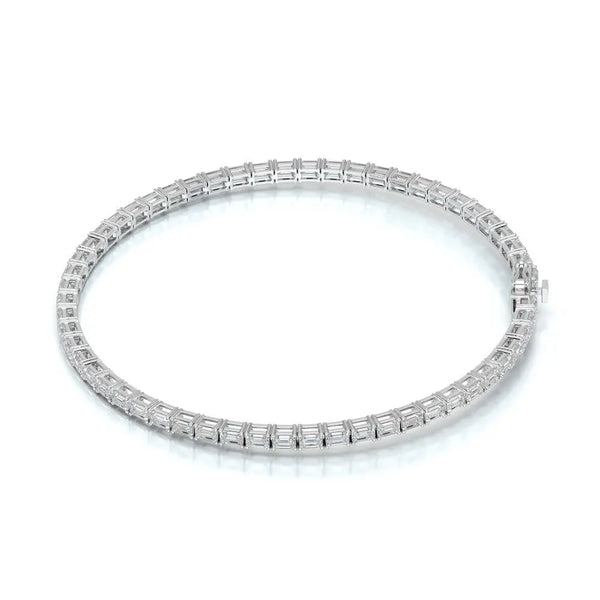 5 CT Emerald Cut East-West Diamond Tennis Bracelet