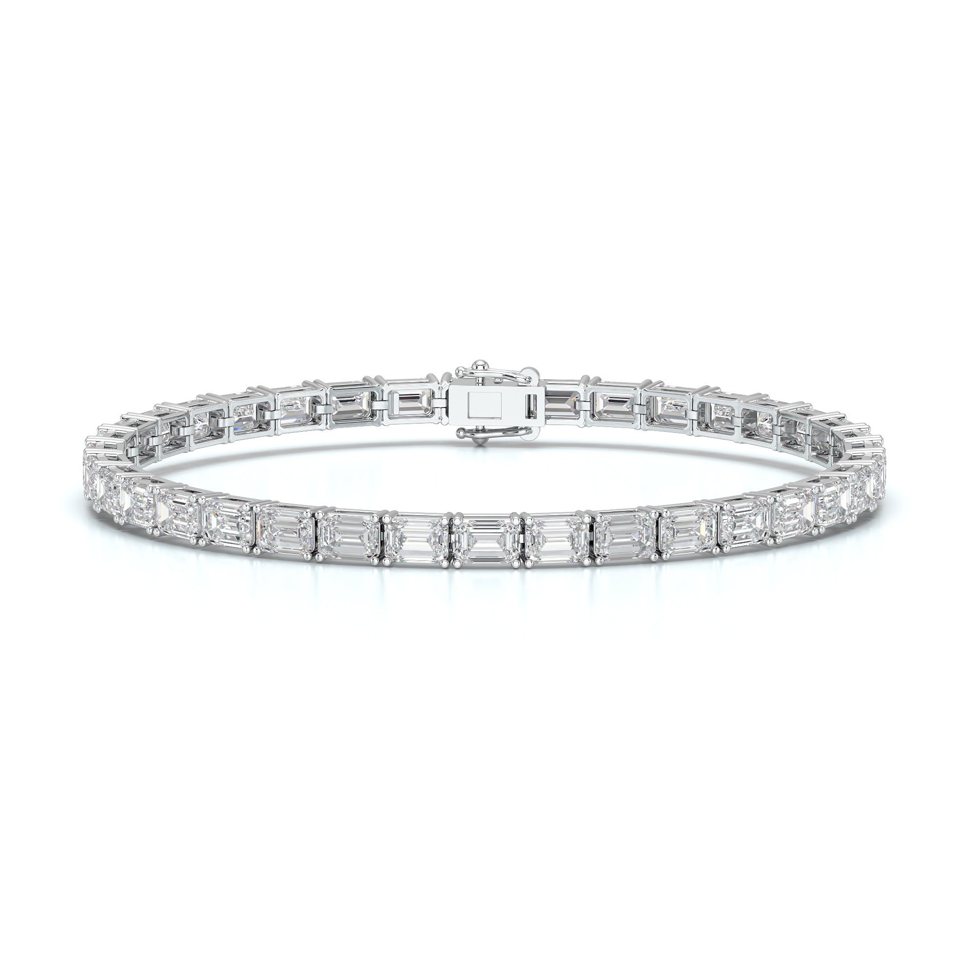 10.25 CT Emerald Cut Diamond Tennis Bracelet Jama Jewels