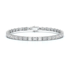 10.25 CT Emerald Cut Diamond Tennis Bracelet Jama Jewels