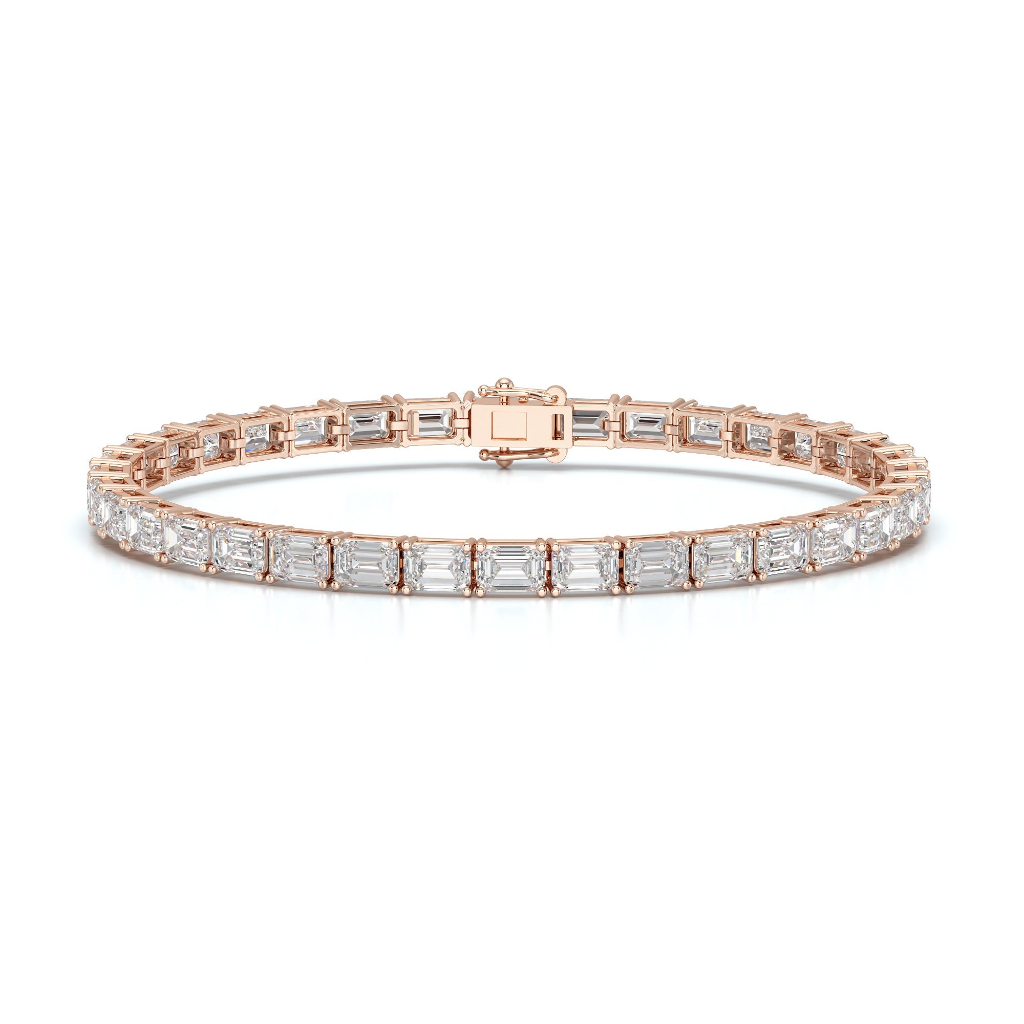 10.25 CT Emerald Cut Diamond Tennis Bracelet Jama Jewels