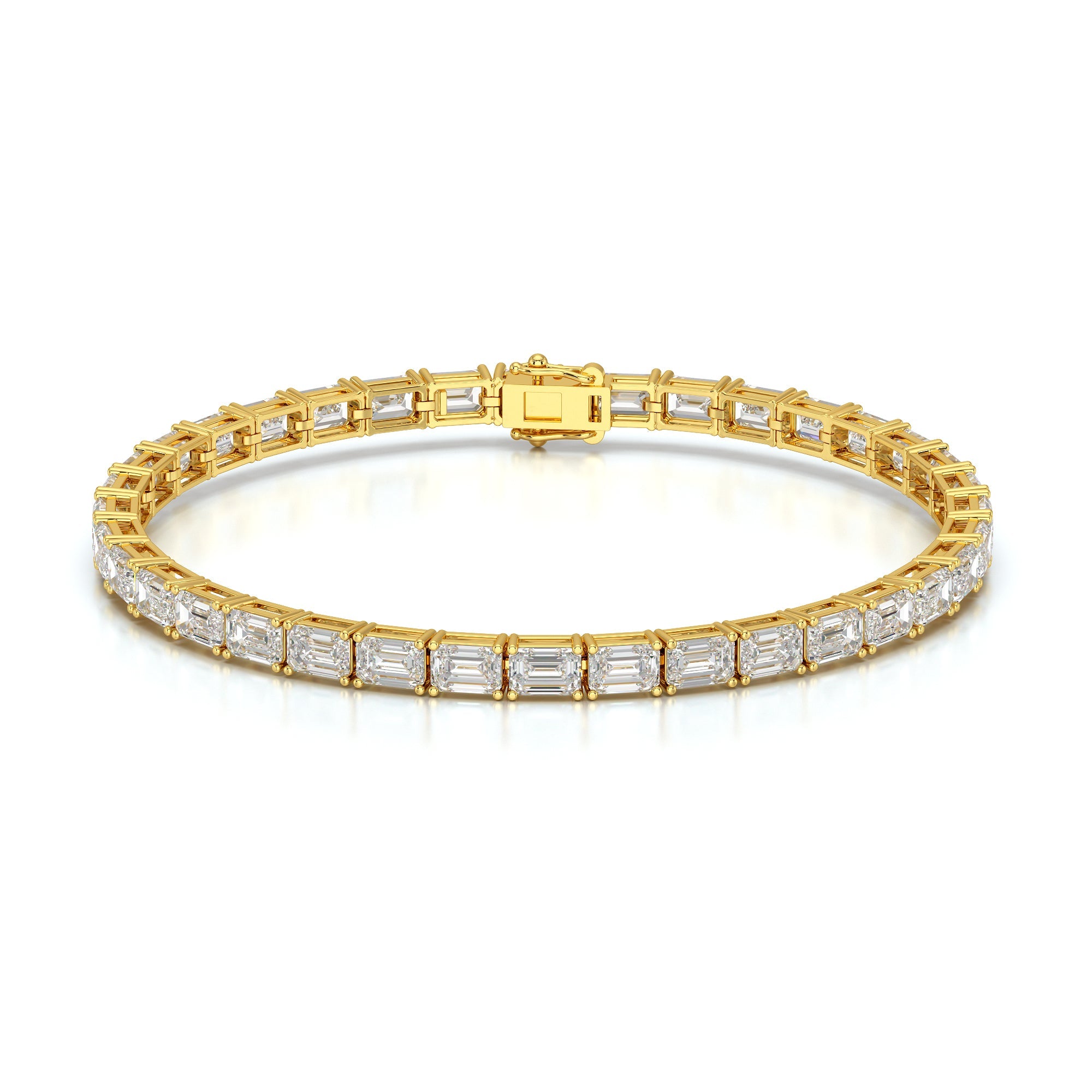 10.25 CT Emerald Cut Diamond Tennis Bracelet Jama Jewels